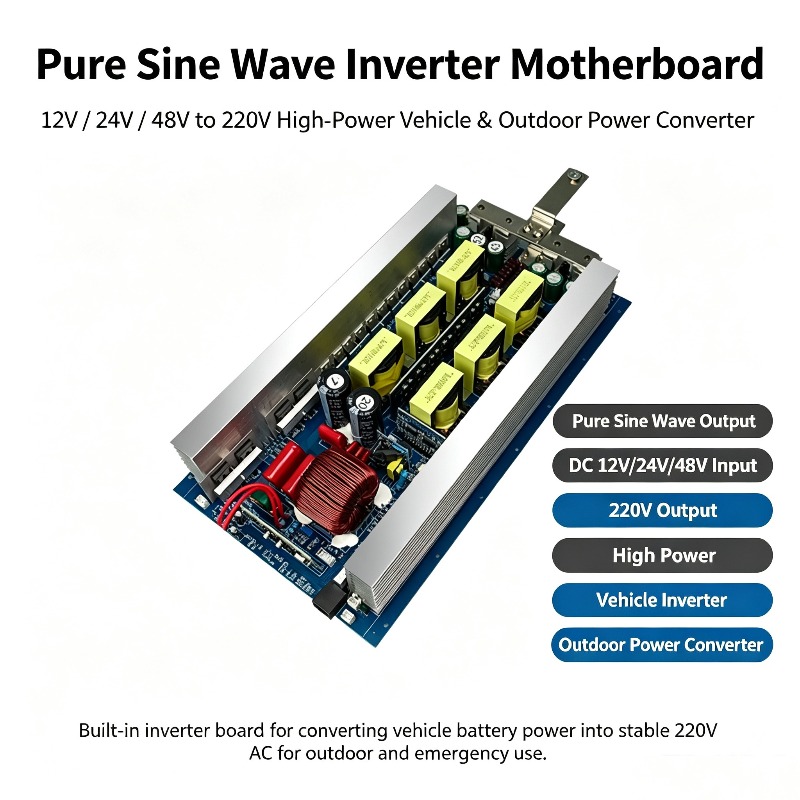Pure Sine Wave Inverter Board 24V 48V - 순수 사인파 인버터 메인 보드, DC