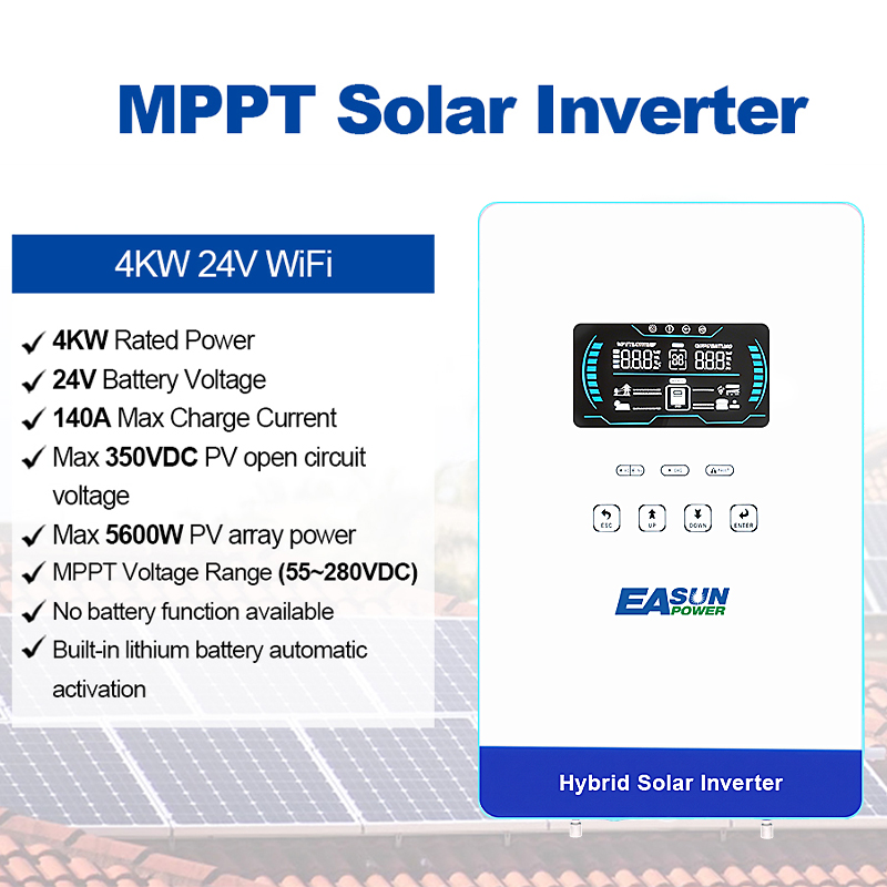 EASUN POWER 4000W 24V 오프그리드 순수 - Grid Tie Inverter Limiter 2000W 리뷰 및 가격
