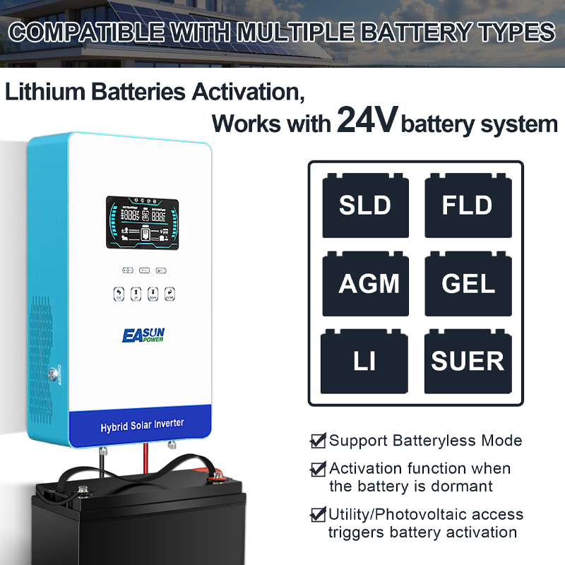 EASUN POWER 4000W 24V 오프그리드 순수 - Grid Tie Inverter Limiter 2000W 리뷰 및 가격